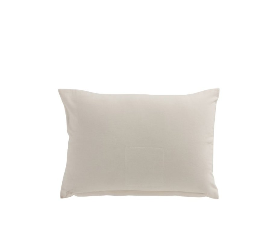 white rectangle cushion