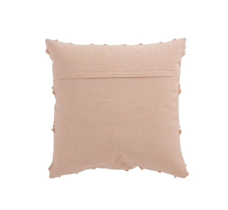 Cushion Square Cotton Wavy Check - Pink