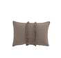 Cushion Rectangle Cotton Tassel Band - Taupe
