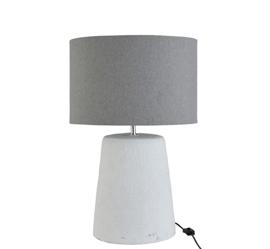 large concrete table lamp