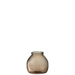 J-Line Vase Glass Ball Transparent Light Brown - Small
