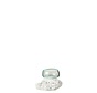 Vaas Op Voet Lava Gerecycleerd Glass Natuurlijk Wit - Extra Small