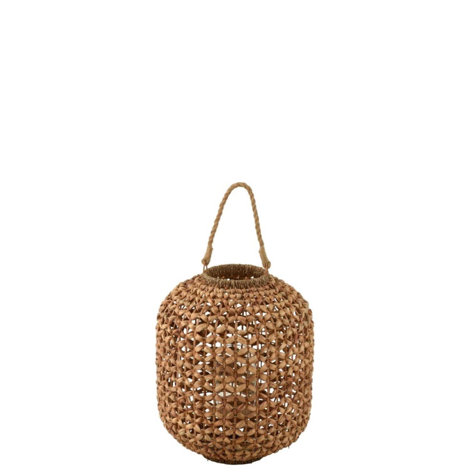J-Line Lantern Bamboo Cylinder Natural Brown - Medium