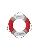 J-Line Decoration Lifebuoy  Poly Red - White