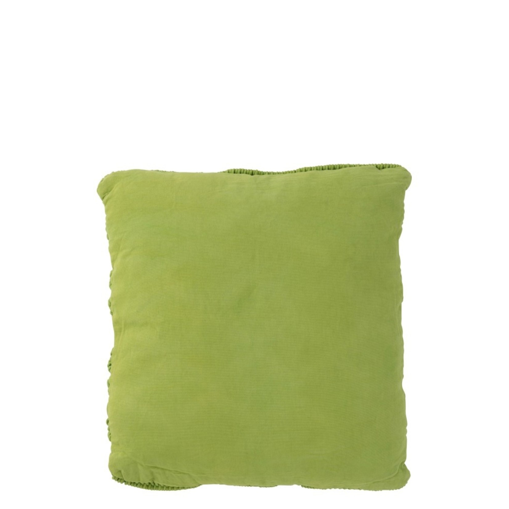 J-Line Cushions Square Cotton Handicraft - Green