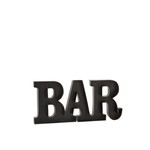 J-Line Wall Decoration Letters BAR Metal - Black