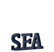 J-Line Decoration Letters Sea Metal - Blue