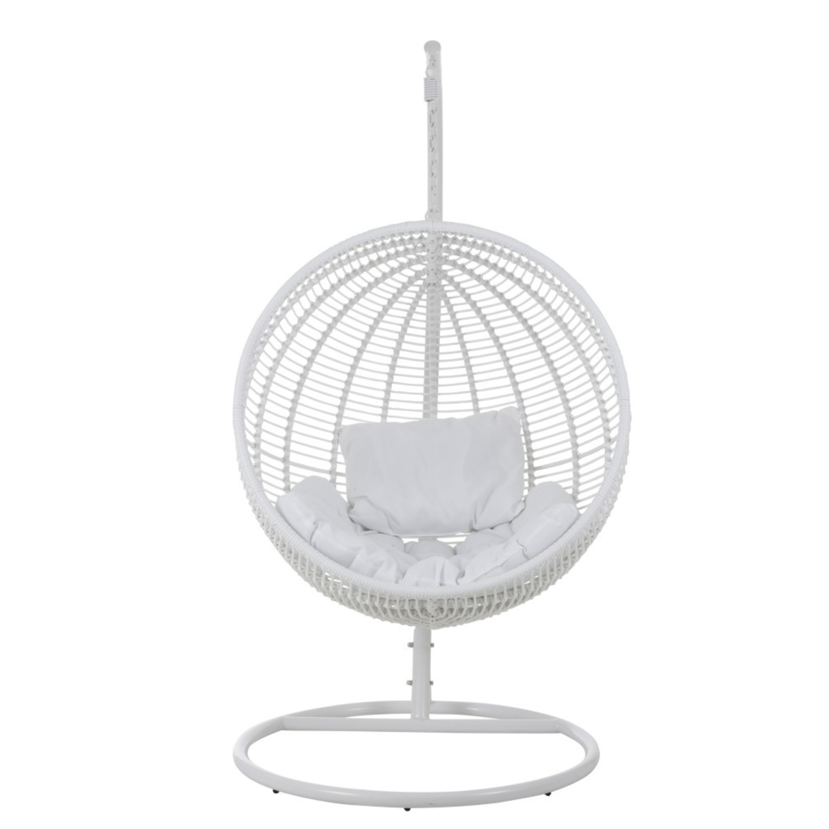 J-Line Hanging Chair One Person Round Steel - White