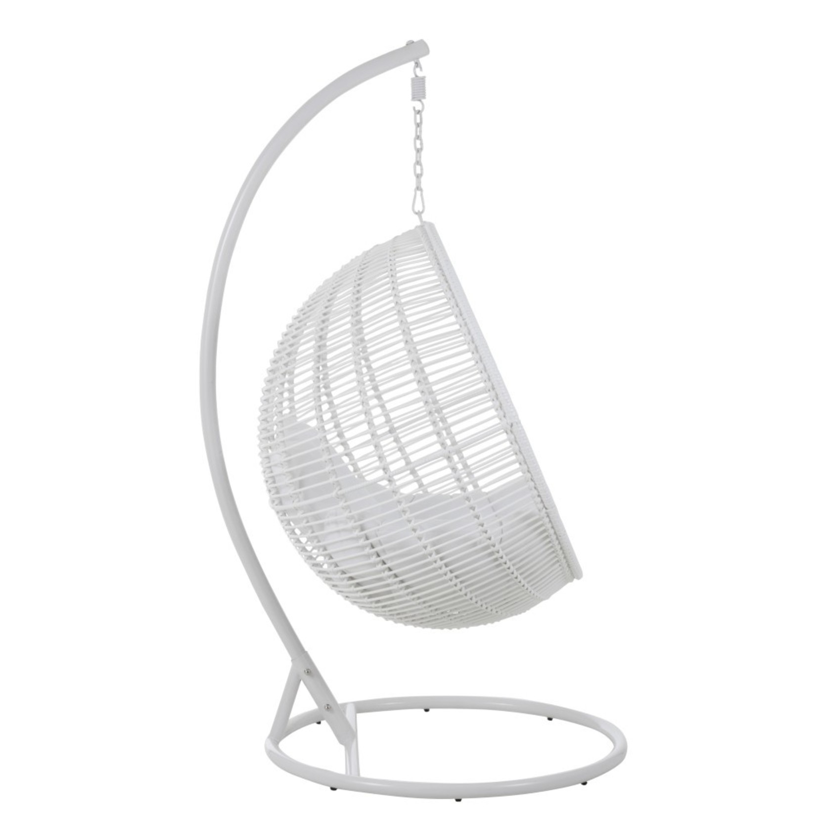 J-Line Hanging Chair One Person Round Steel - White