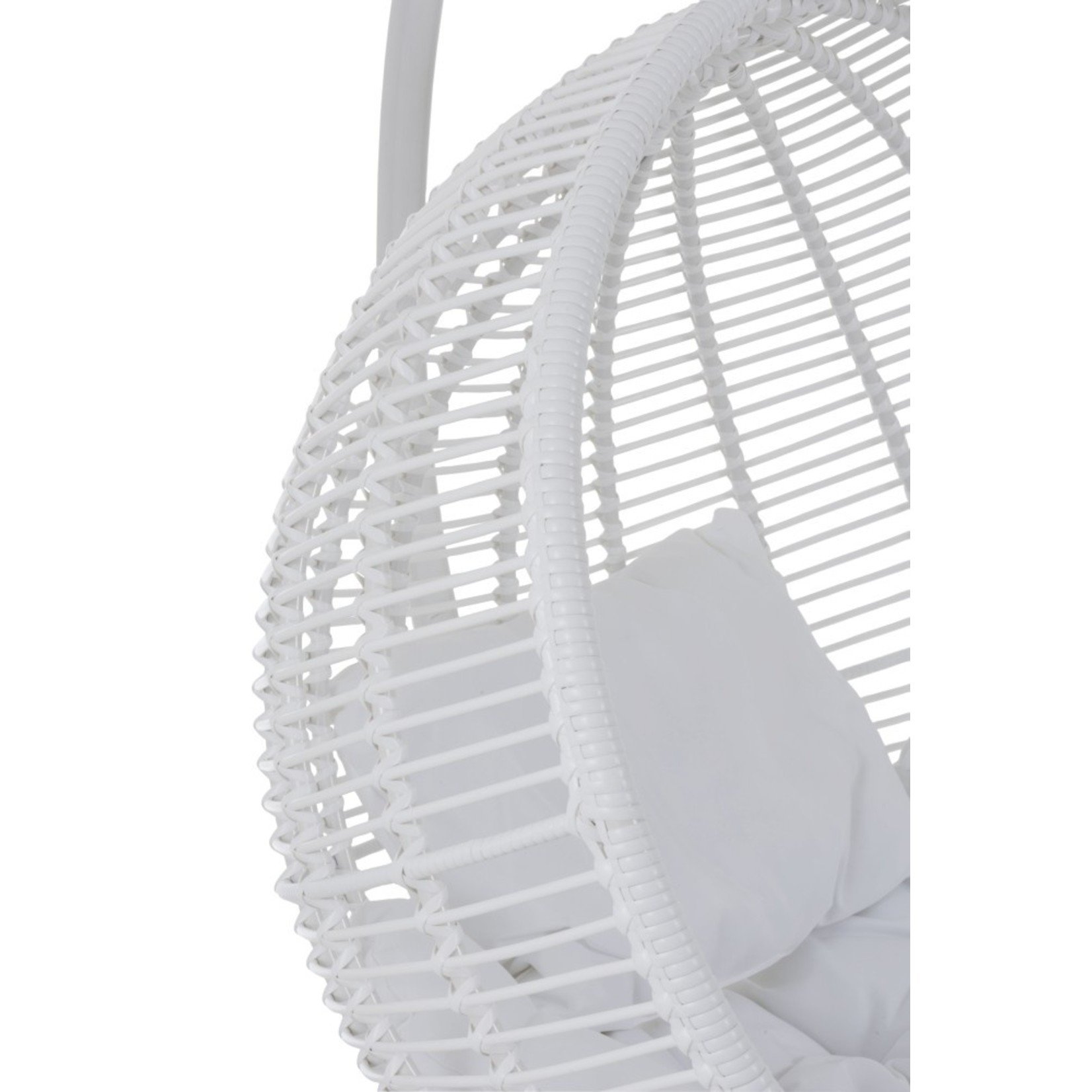 J-Line Hanging Chair One Person Round Steel - White