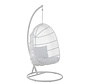 Hanging Chair One Person Oval Steel - White