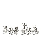 J-Line Decoration Cyclists Abstract Poly Black - Small