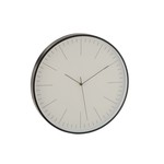 J-Line Wandklok Rond Gerbert Aluminium Zwart - Wit