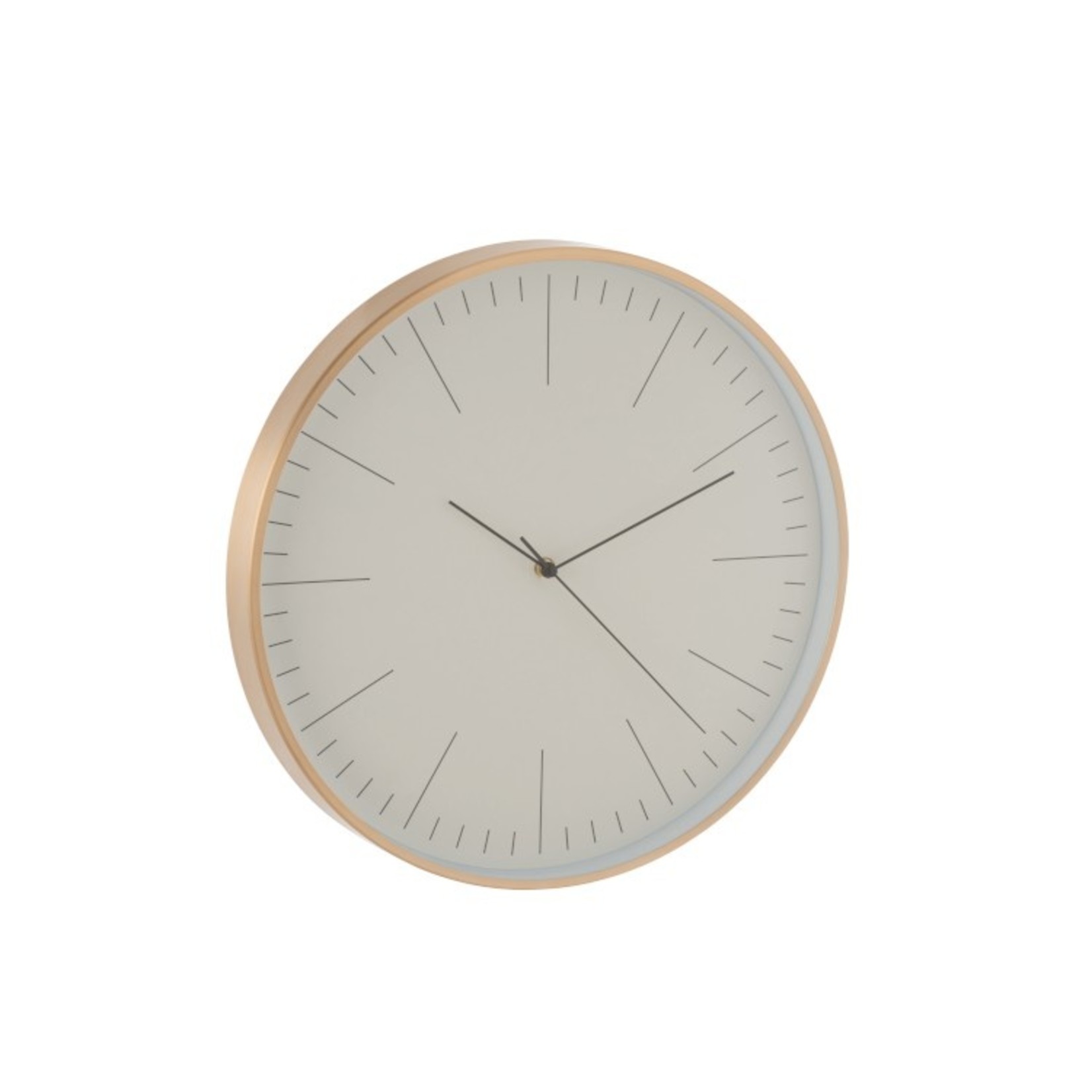 J-Line Wall Clock Round Gerbert Aluminum Gold - White