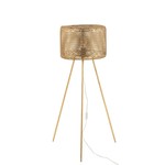 J-Line Floor Lamp Round On Legs Metal Gold - Large