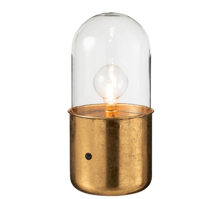 large gold lamp