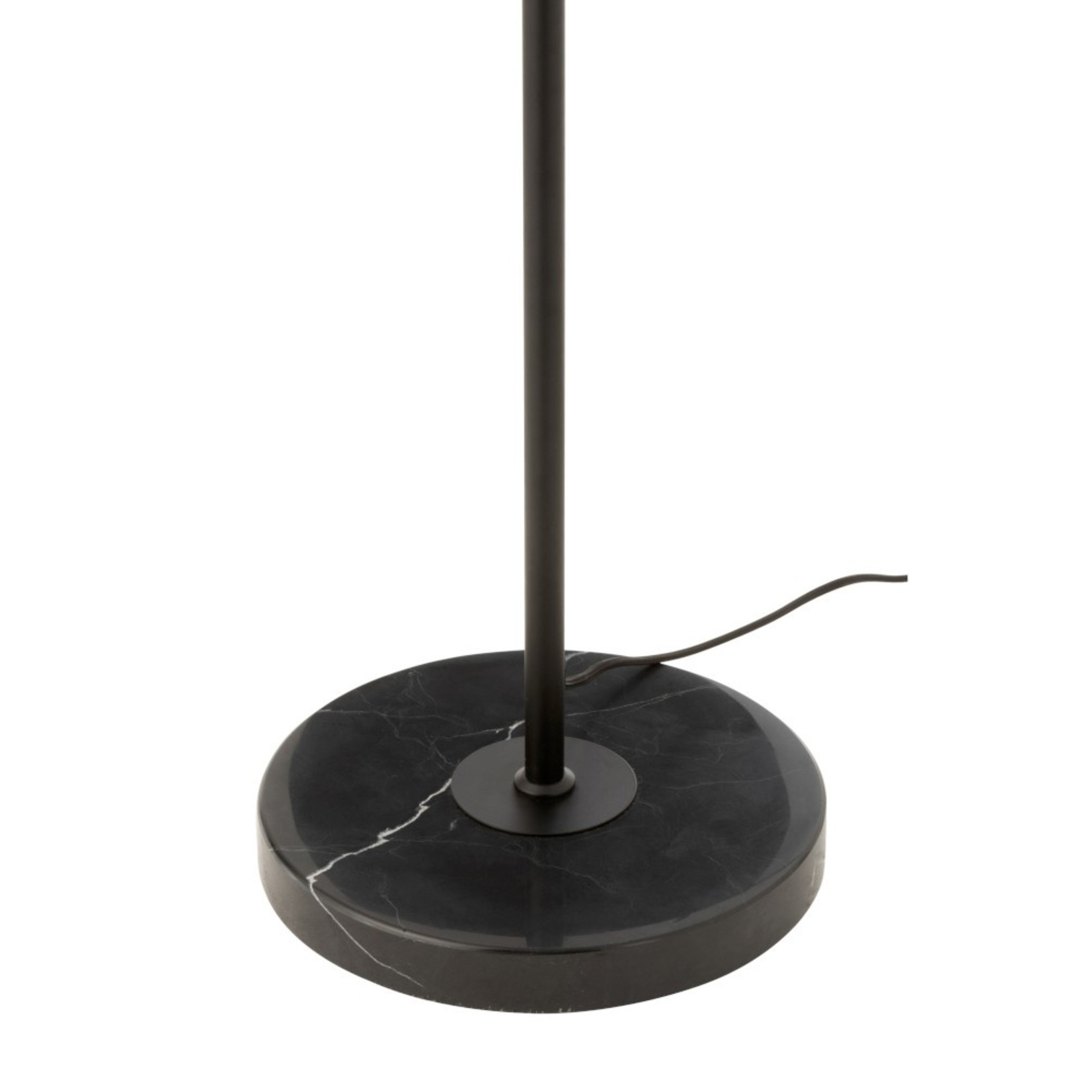 J-Line Floor Lamp Industrial Modern Marble Base - Black