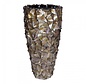 Shell Vase Cylinder Mother of Pearl Brown - Large