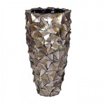 Pot & Vaas Shell Vase Cylinder Mother of Pearl Brown - Medium