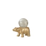 J-Line Paperweight Beer Glass Ball On Spine Gold - Large