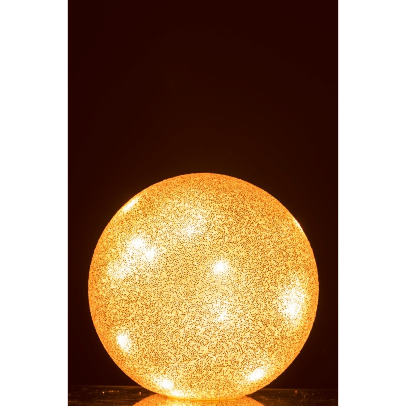 J-Line Table Lamp Spherical Pearls Glass Led - Light Pink