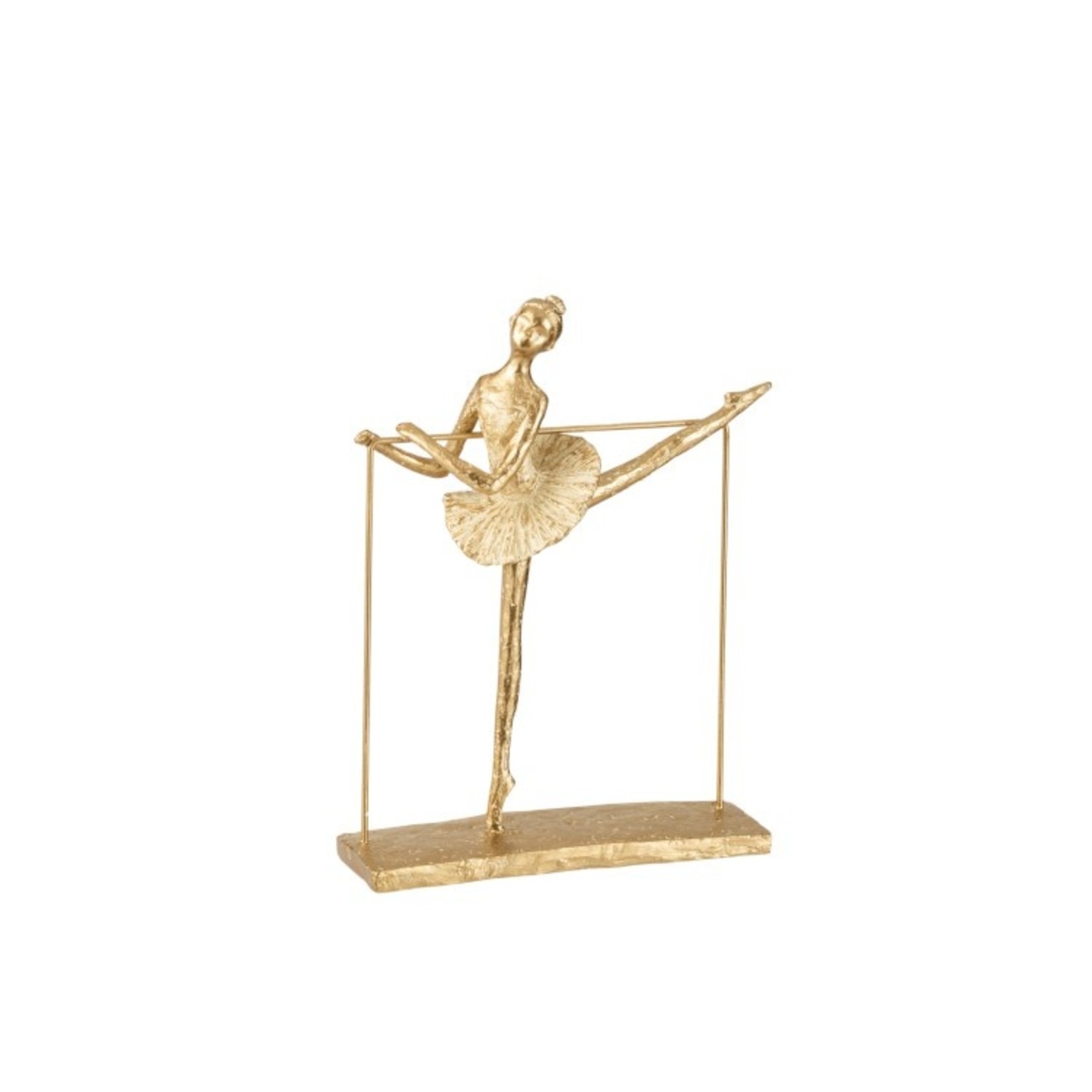 J-Line Decoratie Figuur Ballerina Dansend Met Been Opzij - Goud