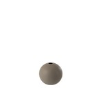 J-Line Vase Ball Ceramic Pastel Matt Gray - Small