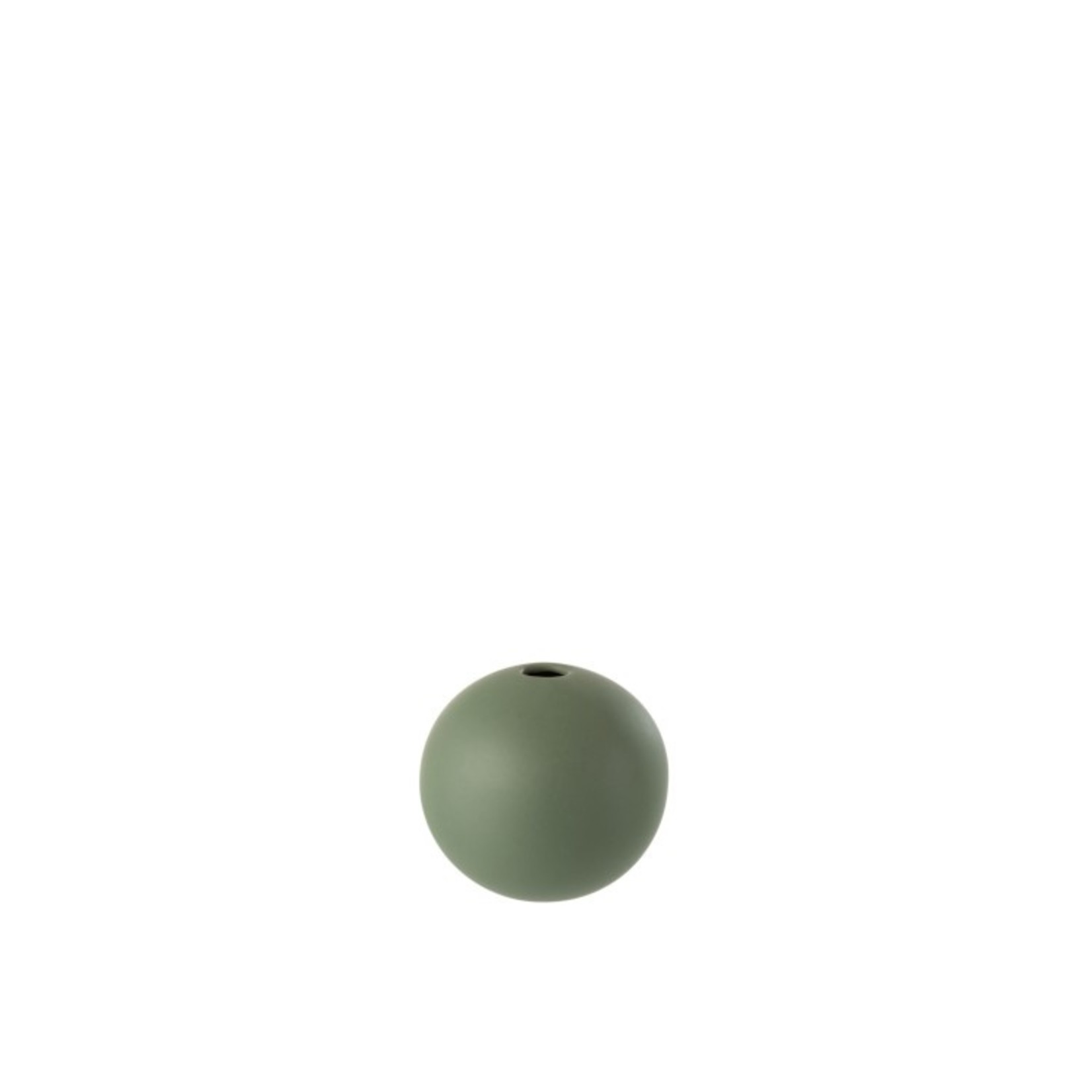 J-Line Vase Ball Ceramic Pastel Matt Green - Small