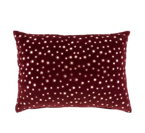 red rectangle cushion