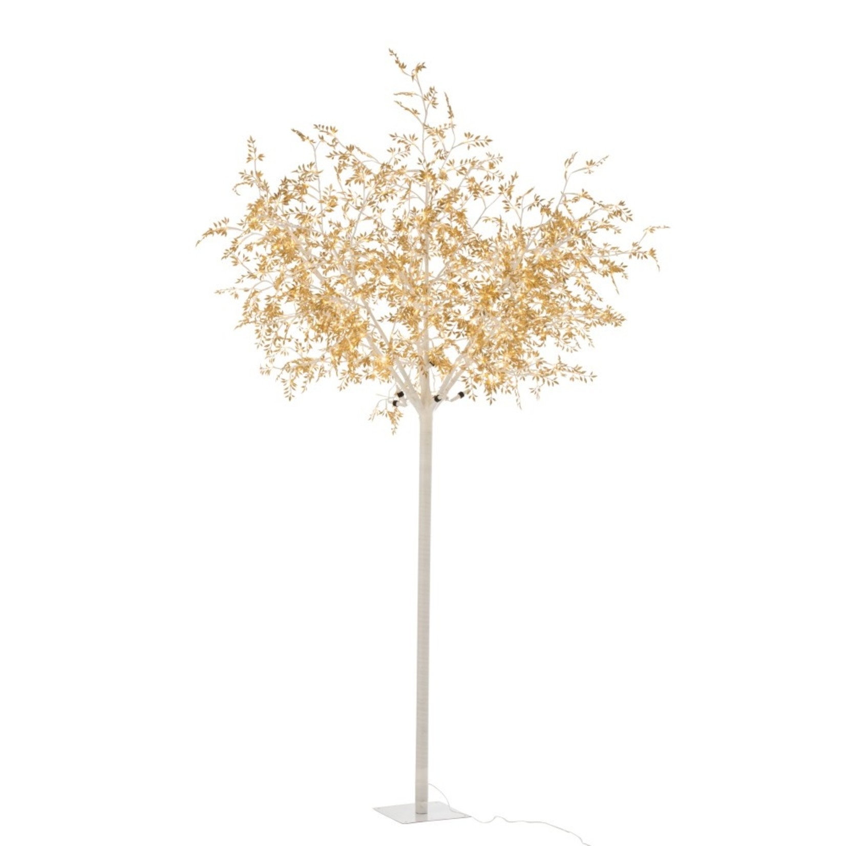 J-Line Staande Lamp Boom Bladeren Glitters Led Goud - Extra Large