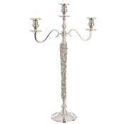 J-Line Candlestick Luxury Jewelry Three Arms Metal - Silver