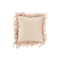 Cushion Square Fluffy Plumes Polyester - Powder pink