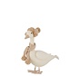 Decoration Duck Scarf With Hat White Beige - Large