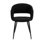 Dining room chair Open Backrest Metal Frame - Black