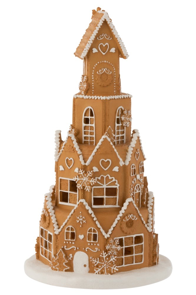 Decoration Gingerbread House Led Lighting - Brown - Sl ...