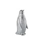 Decoratie Kerst Pinguïn Poly Zilver - Large