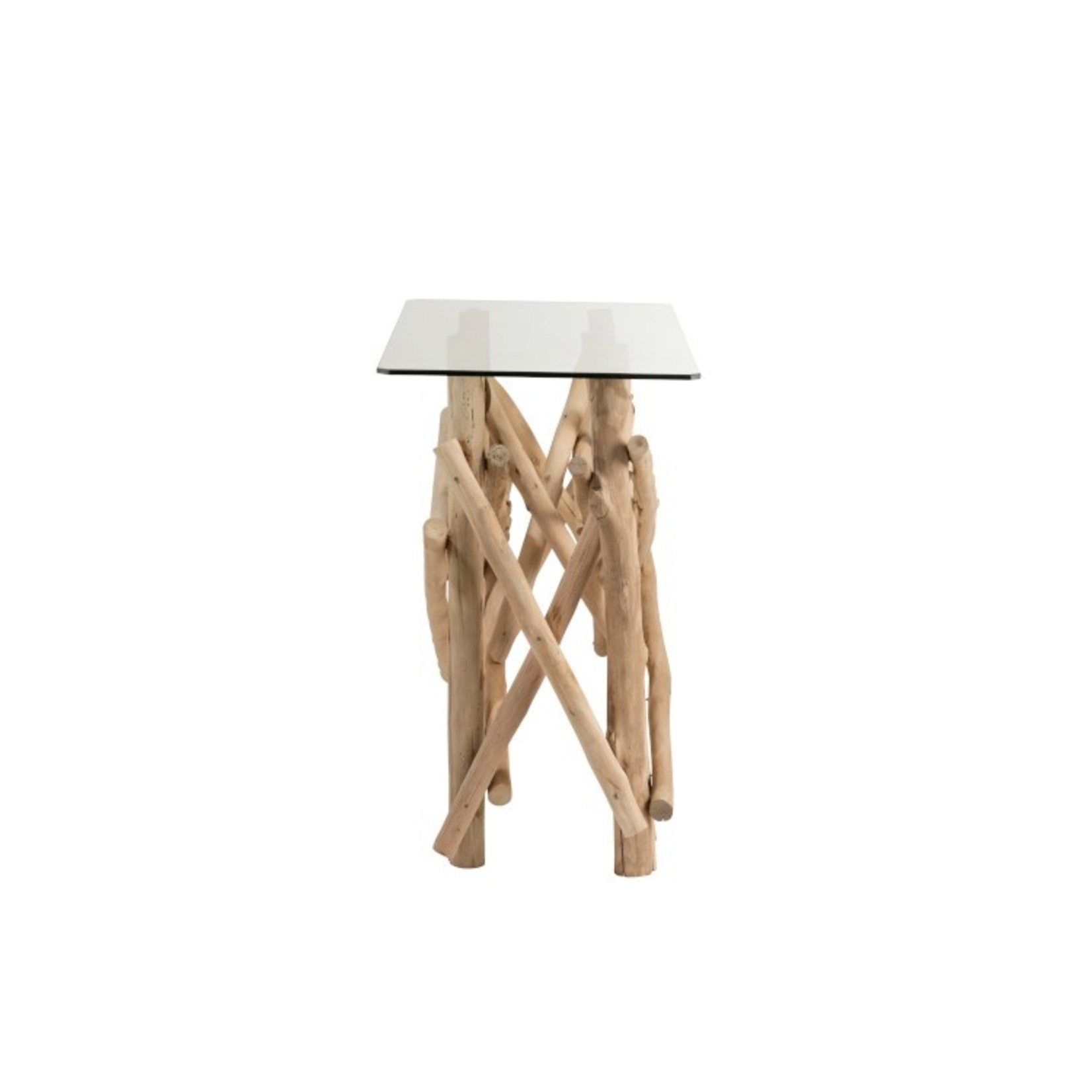 J-Line Console Table Rural Glass Branches - Brown
