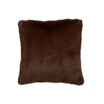 J-Line Cushion Square Cutie Extra Soft - Chocolate Brown