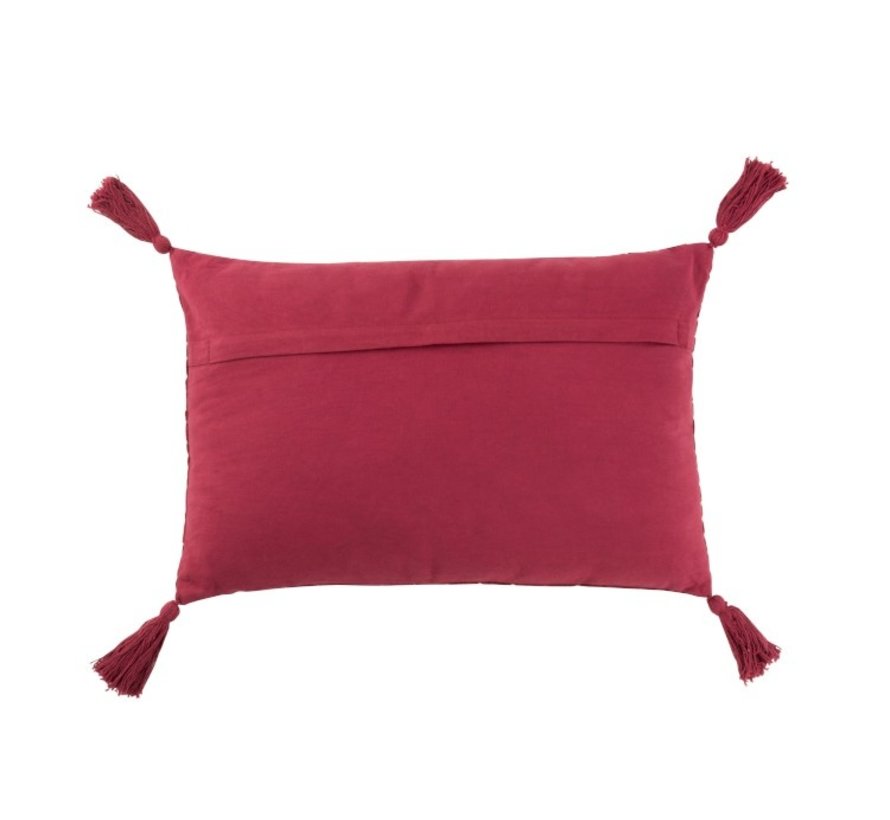 dark red cushions