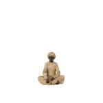 J-Line Decoratie Figuur Indische Man Beige Bruin - Small