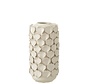 Vase Ceramic Shells Motif White - Small