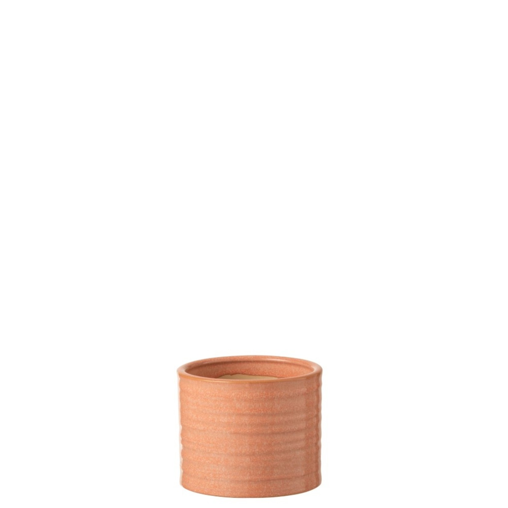J-Line Flowerpot Ceramic Summer Grapefruit Color - Small