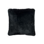 J-Line Cushion Square Plush Extra Soft - Black