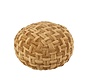 Pouf Round Crocheted Viscose Gold