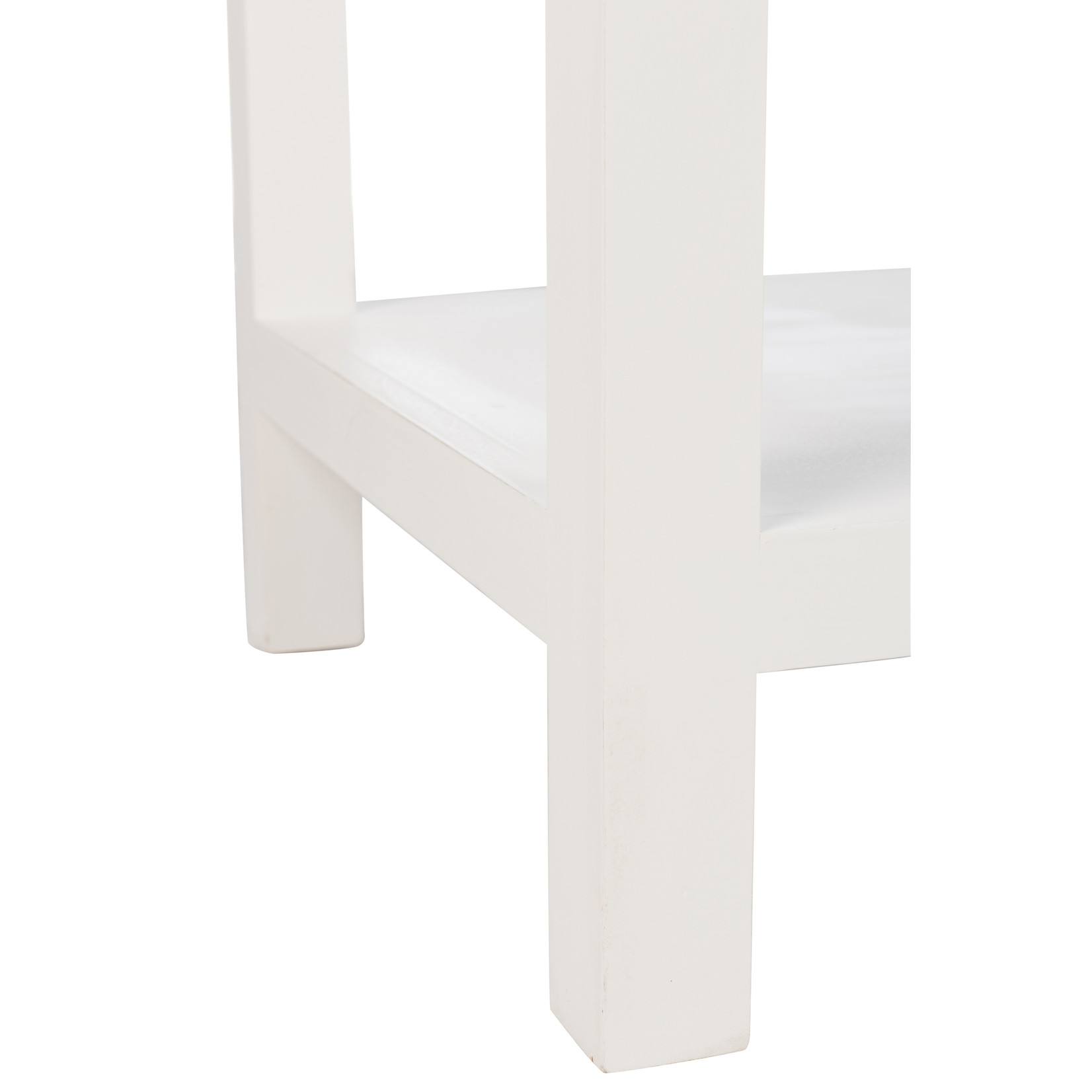 J-Line Console Table Rectangle Baskets White