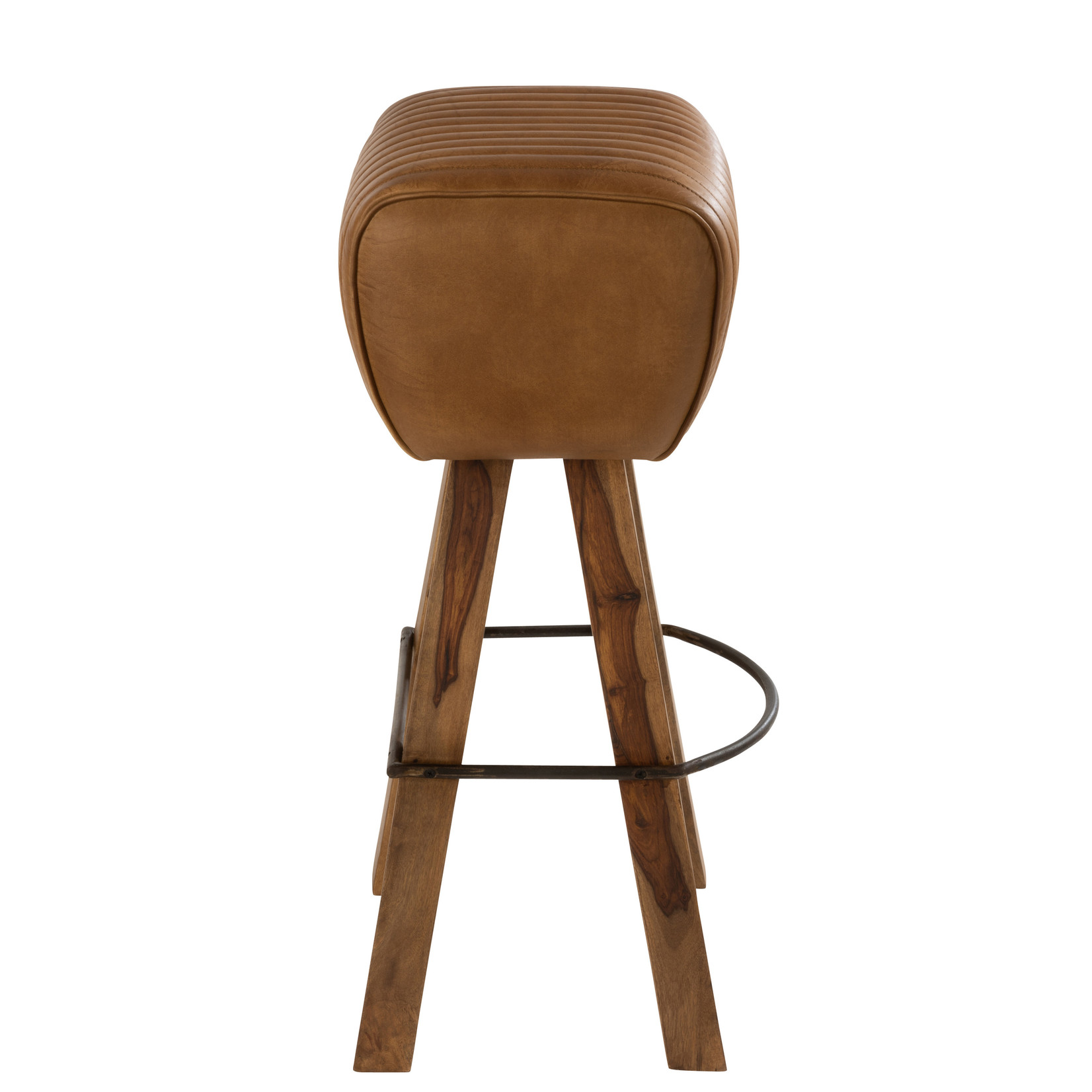 J-Line Gym Stool Rectangle Leather