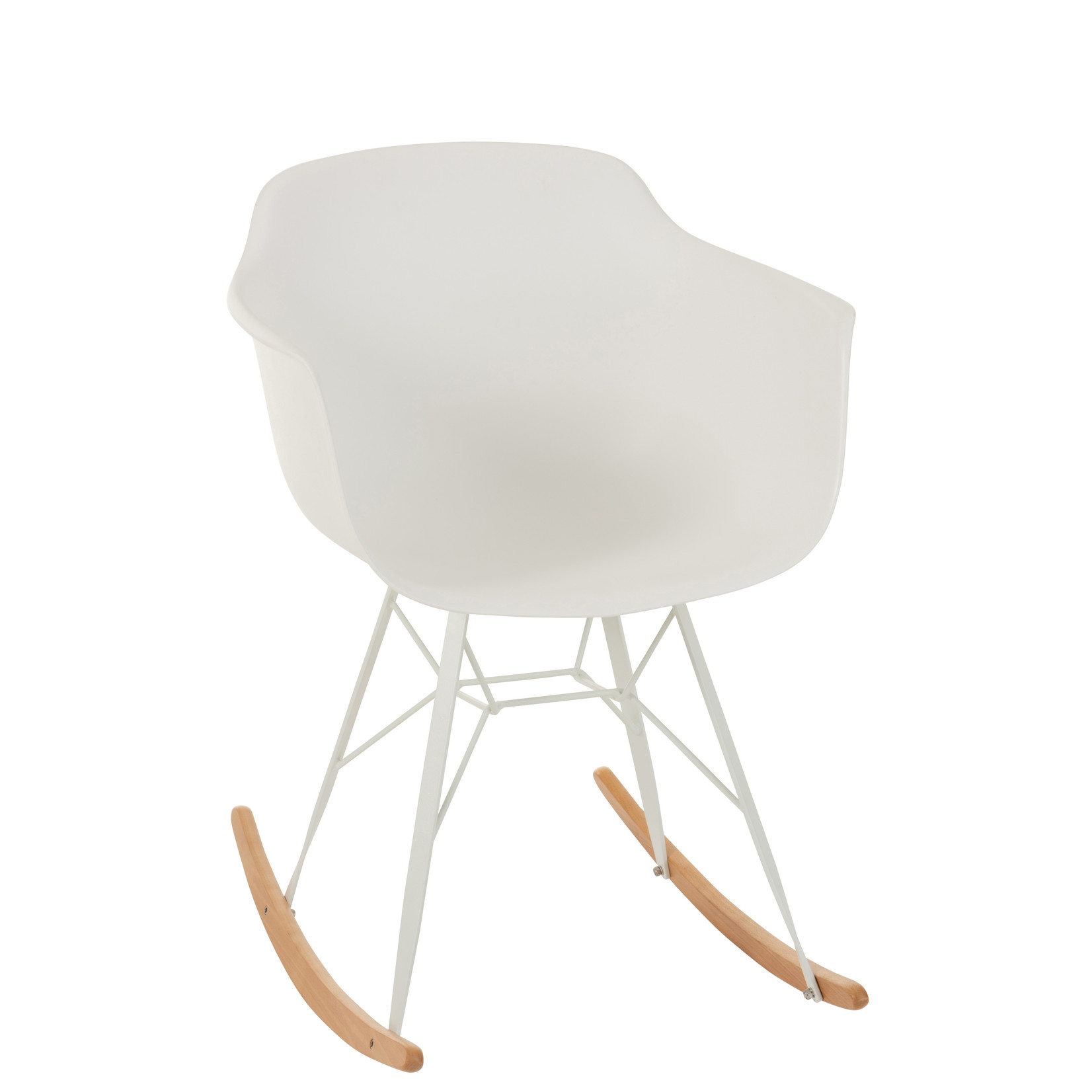 J-Line Rocking chair Pastel White