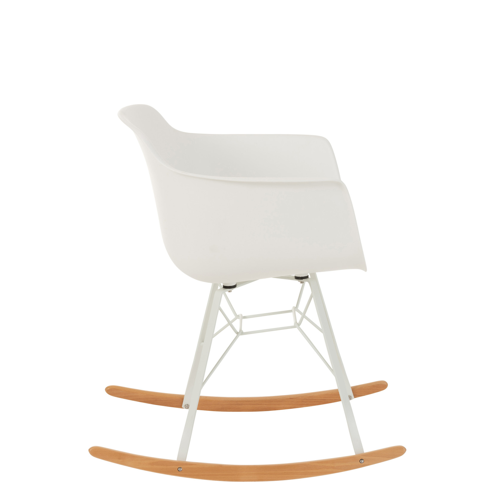 J-Line Rocking chair Pastel White