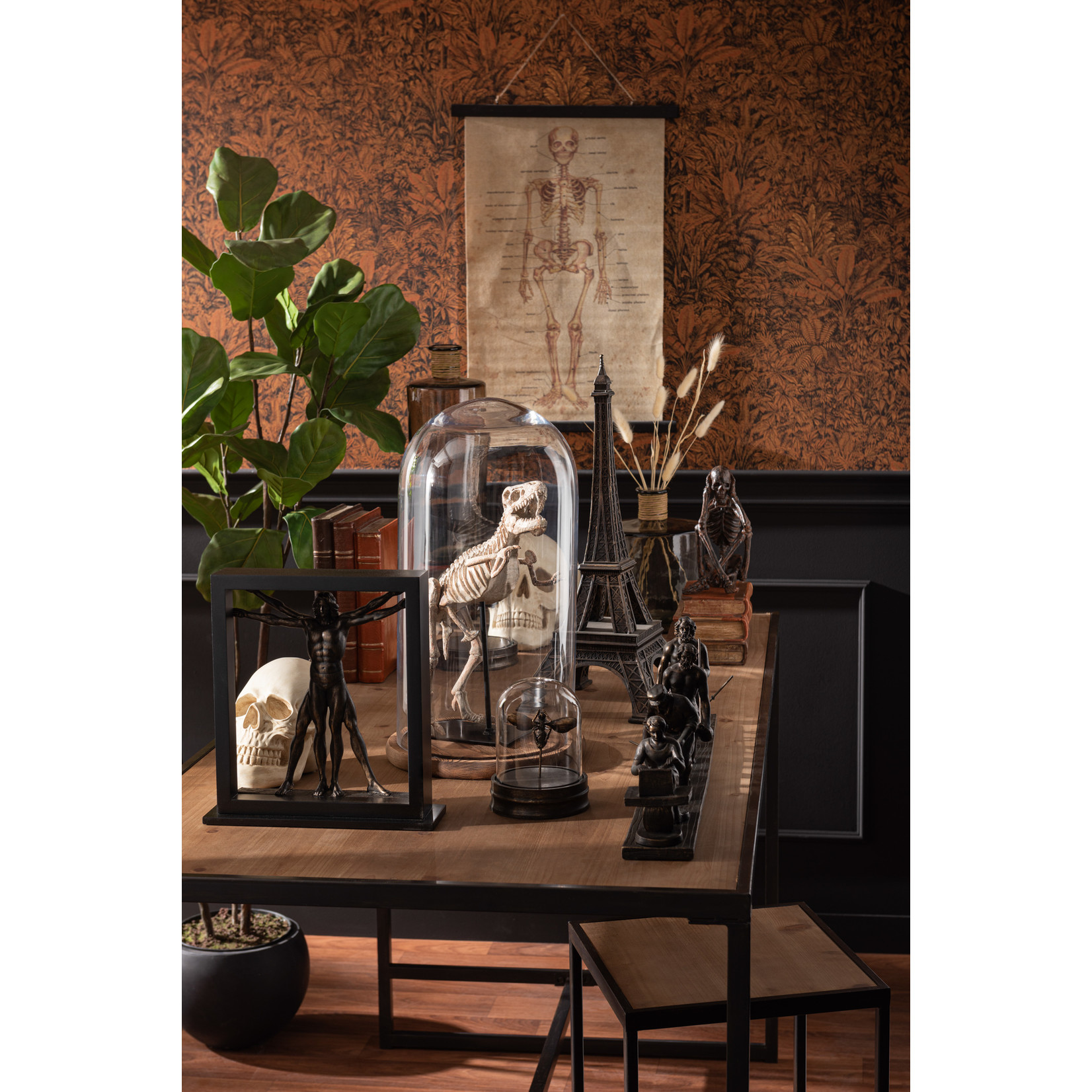 J-Line Decoration Figure Evolution Of Man - Bronze