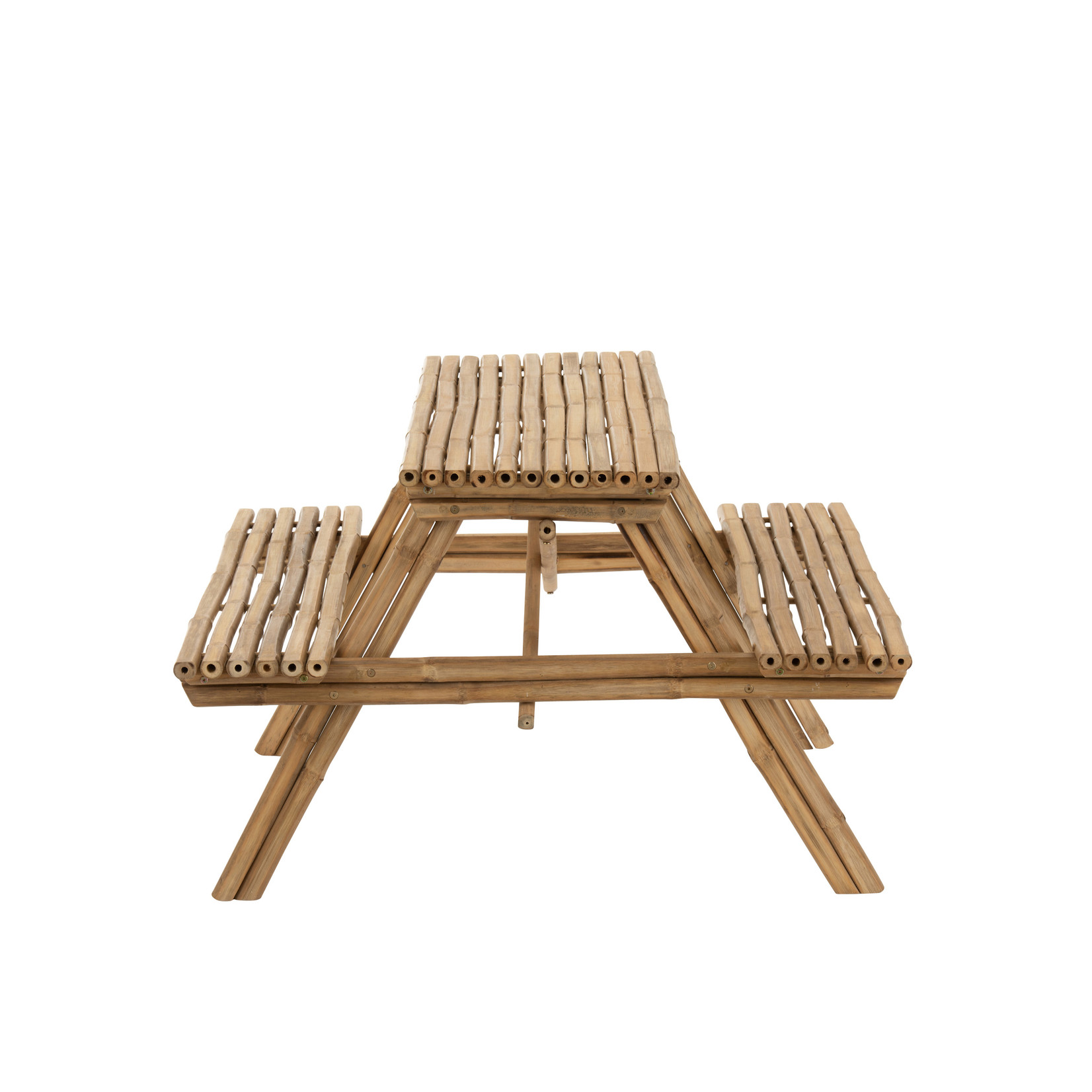 J-Line Picknicktafel Bamboo Naturel Bruin